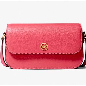Michael Kors Jet Set Travel Small Pebbled Leather Crossbody Bag NWT